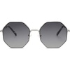 image:imageSOJOS Sunglasses for Women Men Classic Retro Polygon Shades UV400SilverGrey