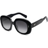 image:imageSOJOS Sunglasses for Women amp Men Round Thick Polarized Lens Trendy Oversized Shades SJ2317BlackGrey