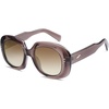 image:imageSOJOS Sunglasses for Women amp Men Round Thick Polarized Lens Trendy Oversized Shades SJ2317GreyBrown