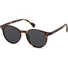 image:imageSOJOS TR90 Polarized Round Sunglasses for Women Men Vintage Style UV400 Lens SJTR2113  Unisex design Lightweight flexible frame UV400 protection scratch resistant lenses driving fishing golf outdoor activitiesBrown TortoiseGrey