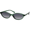 image:imageSOJOS TR90 Ultra Light Flexible Sunglasses for Women Retro Oval Polarized Cat Eye Vintage Shades UV400 Protection SJ2633GreenGrey