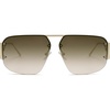 image:imageSOJOS Trendy Aviator Sunglasses Mens Womens Retro Metal Rimless Frame Shades Lentes De Sol Para Mujer SJ1192Bronze