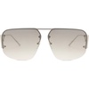 image:imageSOJOS Trendy Aviator Sunglasses Mens Womens Retro Metal Rimless Frame Shades Lentes De Sol Para Mujer SJ1192Silver