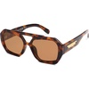 image:imageSOJOS Trendy Aviator Sunglasses for Womens Mens PolarizedHexagonal Square Double Bridge Designer Inspired Sun Glasses SJ2288Demi