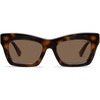 image:imageSOJOS Trendy Cat Eye Polarized Sunglasses for Women Men Retro Chunky Designer Sunnies SJ2339Dark TortoiseBrown