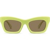 image:imageSOJOS Trendy Cat Eye Polarized Sunglasses for Women Men Retro Chunky Designer Sunnies SJ2339GreenBrown