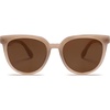 image:imageSOJOS Trendy Cat Eye Round Polarized Sunglasses for Women Fashion UV Protection Sunnies Sunglasses SJ2175Brown