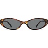 image:imageSOJOS Trendy Cat Eye Womens SunglassesRetro Skinny Chic Narrow Oval 90s Slim Small Cute Sunnies SJ2753TortoiseGrey