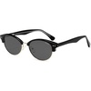 image:imageSOJOS Trendy Oval Polarized Sunglasses for Women Retro Cute Shades Sunnies SJ2687Black Frame Grey Lens