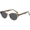 image:imageSOJOS Trendy Oval Polarized Sunglasses for Women Retro Cute Shades Sunnies SJ2687Green Frame Grey Lens