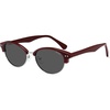 image:imageSOJOS Trendy Oval Polarized Sunglasses for Women Retro Cute Shades Sunnies SJ2687Red Frame Grey Lens
