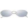 image:imageSOJOS Trendy Oval Rimless Sunglasses for Women Retro Y2k Sunnies with Rhinestones SJ1227SilverSilver