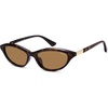 image:imageSOJOS Trendy Oval Sunglasses for Women MenFashion Petite Cat Eye Shades Thin Light Weight Rim UV400 Protected SJ2689Tortoise