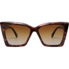 image:imageSOJOS Trendy Oversized Cateye Sunglasses Womens UV400 Designer Shades Lentes De Sol Para Mujer SJ2347Brown TortoiseGradient Brown