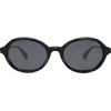 image:imageSOJOS Trendy Polarized Oval Sunglasses for Women MenFashion Ovale Rounded Shades Fashion Wave Frame UV400 Protected SJ2697Black