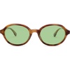 image:imageSOJOS Trendy Polarized Oval Sunglasses for Women MenFashion Ovale Rounded Shades Fashion Wave Frame UV400 Protected SJ2697Yellow Demi