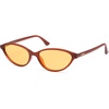 Milky Brown Frame Orange Lens