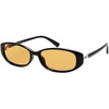 image:imageSOJOS Trendy Polarized Retro Oval Sunglasses for Women Chic 90s Sunnies Lightweight Narrow Shades SJ2641Black Frame Orange Lens