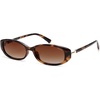 image:imageSOJOS Trendy Polarized Retro Oval Sunglasses for Women Chic 90s Sunnies Lightweight Narrow Shades SJ2641Brown Tortoise Frame Brown Grading Lens