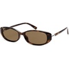 image:imageSOJOS Trendy Polarized Retro Oval Sunglasses for Women Chic 90s Sunnies Lightweight Narrow Shades SJ2641Tortoise Frame Brown Lens