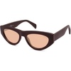 image:imageSOJOS Trendy Polarized Sunglasses Womens Retro Vintage 90s Cute Cat Eye Sun Glasses SJ2614Brown Frame Pink Lens