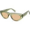Green Frame Light Brown Lens