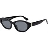 image:imageSOJOS Trendy Rectangle Polarized Sunglasses For Women Men Retro Sun Glasses Narrow Square 90s SJ2673Black Grey Lens