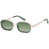 Rose Gold&green Rim/Green Lenses