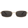 image:imageSOJOS Trendy Rectangle Sunglasses Womens Mens Retro 80s 90s Y2k Chic Narrow Thin Skinny Sunnies SJ1187Bright GoldGrey