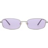 Silver/Tinted Purple