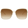 image:imageSOJOS Trendy Square Oversized Sunglasses Womens Mens UV400 Big Large Designer Shades SJ1082GoldBrown