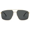 image:imageSOJOS Trendy Square Polarized Aviator Sunglasses for Women Men 80s 90s Retro Vintage Aviators SJ1283GoldGrey