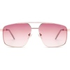 image:imageSOJOS Trendy Square Polarized Aviator Sunglasses for Women Men 80s 90s Retro Vintage Aviators SJ1283Rose GoldGradient Pink