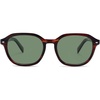 image:imageSOJOS Trendy Square Polarized Sunglasses for Women Men Retro Vintage UV Protection Womens Mens Sun Glasses SJ2624Brown StripDark Green