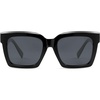 image:imageSOJOS Trendy Square Polarized Sunglasses for Womens MensRetro Plastic Frame Shades Designer Inspired Sun Glasses SJ2306Black