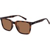 image:imageSOJOS Unisex Rectangle Polarized Sunglasses TR90 Square Frame UV400 Protection Lightweight Flexible for Men and WomenTortoise BrownBrown