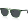 image:imageSOJOS Unisex Rounded Square Polarized Sunglasses TR90 Frame UV400 Protection Lightweight Retro for Women amp MenGreenGrey