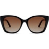 image:imageSOJOS Vintage Oversized Cateye Sunglasses Womens UV400 Large Designer Shades Lentes De Sol Para Mujer SJ2634BlackBrown