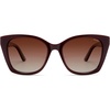 image:imageSOJOS Vintage Oversized Cateye Sunglasses Womens UV400 Large Designer Shades Lentes De Sol Para Mujer SJ2634RedRed Grading Lens