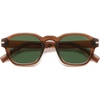 Brown Frame Green Lens