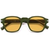 Green Frame Yellow Lens