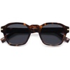 image:imageSOJOS Vintage Retro Square Polarized Sunglasses Men Standard Fit Trendy Womens Sun Glasses SJ2382Tortoise Frame Grey Lens