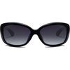 image:imageSOJOS Vintage Square Sunglasses for Women Polarized UV Protection Havana Frame SJ2111BlackGradient Grey