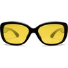 image:imageSOJOS Vintage Square Sunglasses for Women Polarized UV Protection Havana Frame SJ2111BlackNight Vision