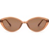 image:imageSOJOS Womens Retro Cat Eye Sunglasses Polarized TR90 UltraLightweight Oval Vintage Shades UV400 ProtectionBrownBrown