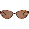 image:imageSOJOS Womens Retro Cat Eye Sunglasses Polarized TR90 UltraLightweight Oval Vintage Shades UV400 ProtectionTortoise BrownBrown