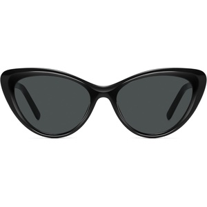 image:imageSOJOS Acetate Cat Eye Sunglasses Women Handmade Polarized Retro Lightweight Fashion 90s Style UV400 Sunnies LolaBlackGrey