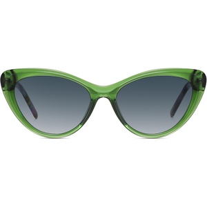 image:imageSOJOS Acetate Cat Eye Sunglasses Women Handmade Polarized Retro Lightweight Fashion 90s Style UV400 Sunnies LolaGreenGrading Grey