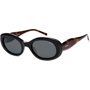 image:imageSOJOS Acetate Oval Polarized Sunglasses for Women Retro 90s UV400 Protection Sun Glasses CamilleBlackGrau
