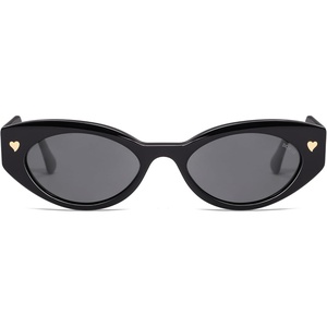 image:imageSOJOS Acetate Polarized Cat Eye Sunglasses for Women Lightweight Retro Vintage Sun Glasses UV400 Protection Chic EnchantedBlackGrey